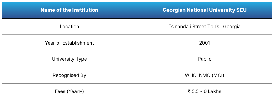 Georgian National University SEU
